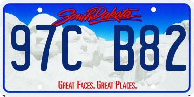 SD license plate 97CB82