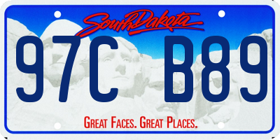 SD license plate 97CB89