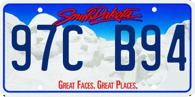 SD license plate 97CB94