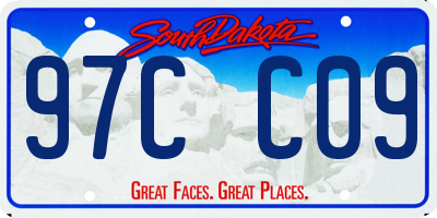 SD license plate 97CC09