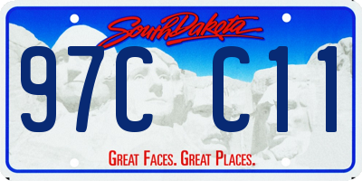 SD license plate 97CC11