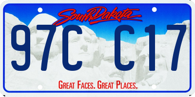 SD license plate 97CC17