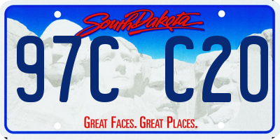 SD license plate 97CC20