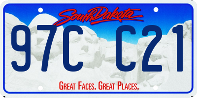 SD license plate 97CC21