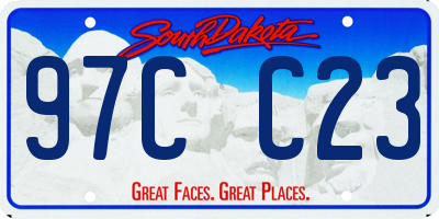 SD license plate 97CC23