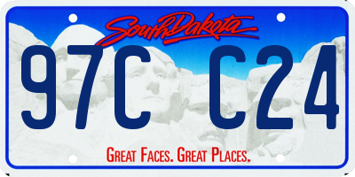 SD license plate 97CC24