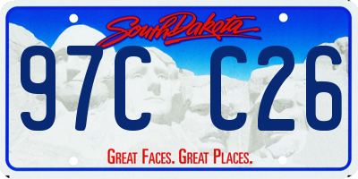 SD license plate 97CC26