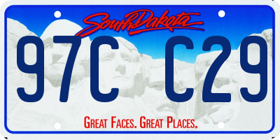 SD license plate 97CC29