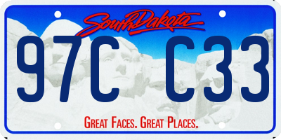 SD license plate 97CC33