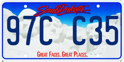 SD license plate 97CC35