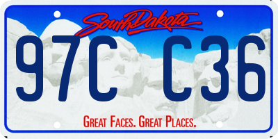 SD license plate 97CC36