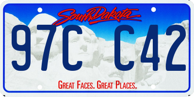 SD license plate 97CC42