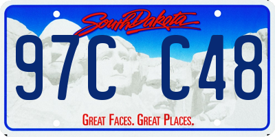 SD license plate 97CC48