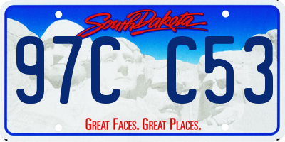 SD license plate 97CC53