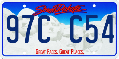 SD license plate 97CC54