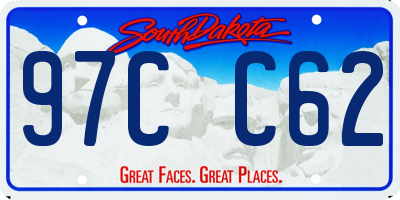 SD license plate 97CC62