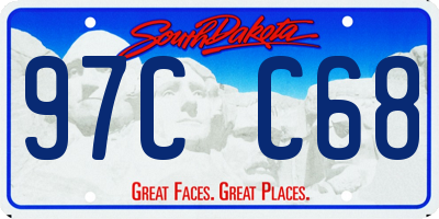 SD license plate 97CC68