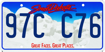 SD license plate 97CC76