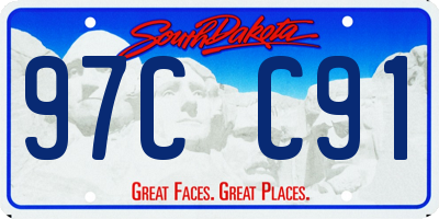 SD license plate 97CC91