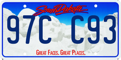 SD license plate 97CC93