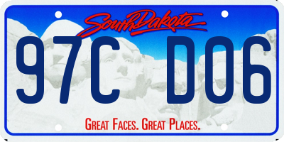 SD license plate 97CD06