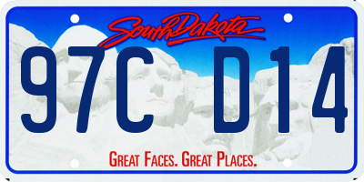 SD license plate 97CD14