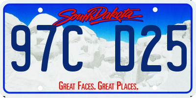 SD license plate 97CD25