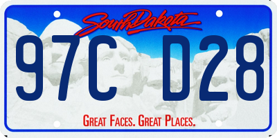 SD license plate 97CD28