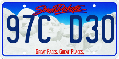 SD license plate 97CD30