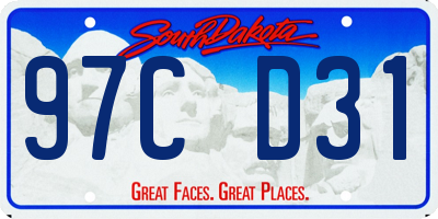 SD license plate 97CD31