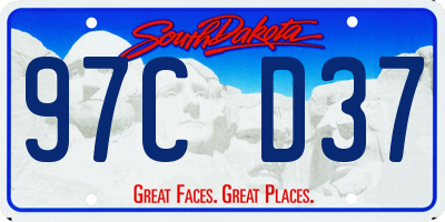 SD license plate 97CD37
