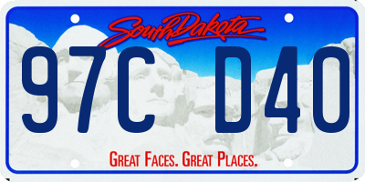 SD license plate 97CD40