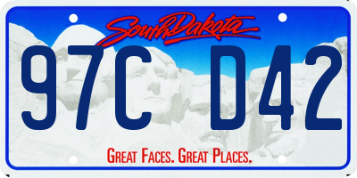 SD license plate 97CD42