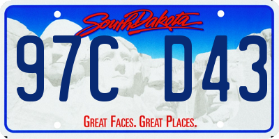 SD license plate 97CD43