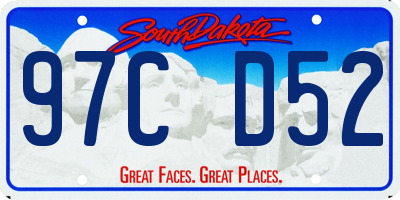 SD license plate 97CD52