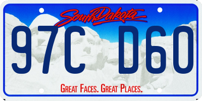 SD license plate 97CD60