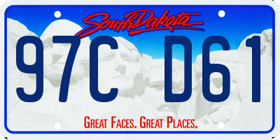 SD license plate 97CD61