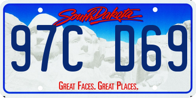 SD license plate 97CD69