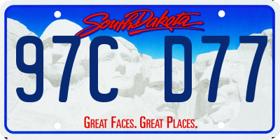 SD license plate 97CD77