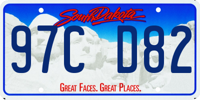 SD license plate 97CD82