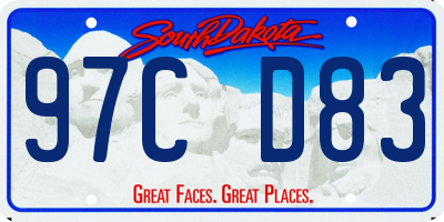 SD license plate 97CD83