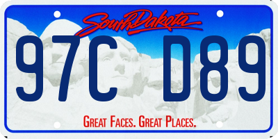 SD license plate 97CD89