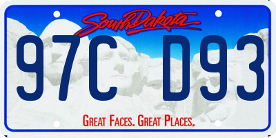 SD license plate 97CD93