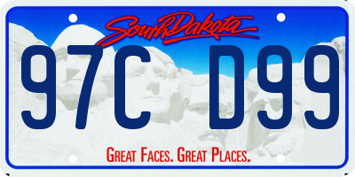 SD license plate 97CD99