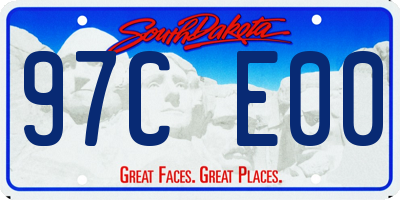 SD license plate 97CE00