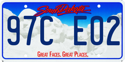 SD license plate 97CE02