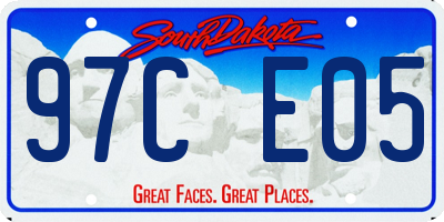 SD license plate 97CE05