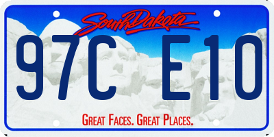 SD license plate 97CE10