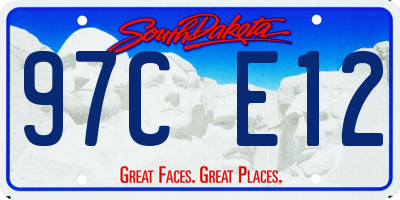 SD license plate 97CE12