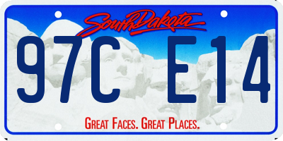 SD license plate 97CE14